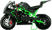 gas pocket bike green