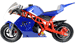 blue mini motorcycle