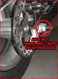 pocket bike axle nuts